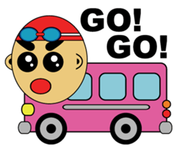 Banzai Swimming sticker #486688