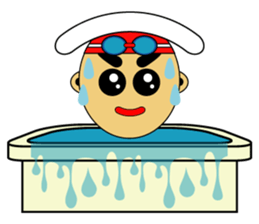 Banzai Swimming sticker #486692