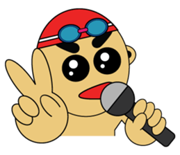 Banzai Swimming sticker #486695