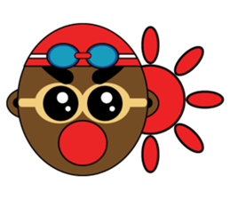 Banzai Swimming sticker #486706