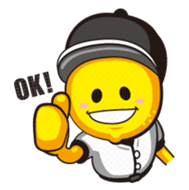 Baseball Lemon Boy (English) sticker #486794
