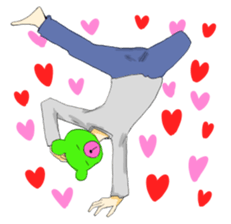 I say that's normal in a strange pose sticker #486965