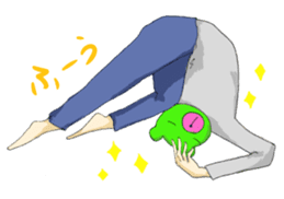 I say that's normal in a strange pose sticker #486973