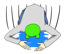 I say that's normal in a strange pose sticker #486977