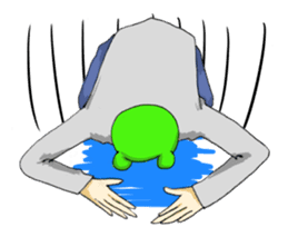 I say that's normal in a strange pose sticker #486977