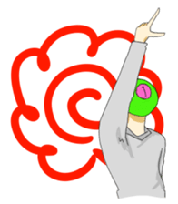 I say that's normal in a strange pose sticker #486984