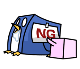 Boxy Penguin(English version) sticker #487607