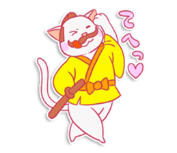 SAMURAI CAT sticker #487853