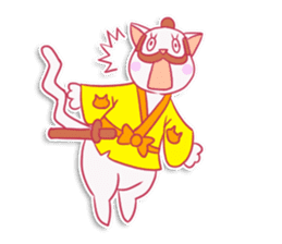 SAMURAI CAT sticker #487857