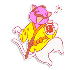SAMURAI CAT sticker #487872