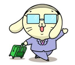 Business Man of the rabbit sticker #487954