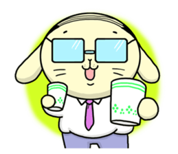 Business Man of the rabbit sticker #487955
