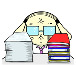 Business Man of the rabbit sticker #487956