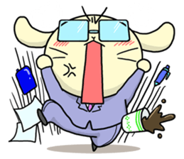 Business Man of the rabbit sticker #487960