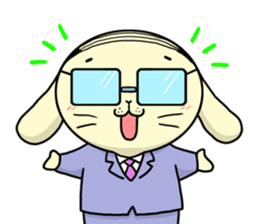 Business Man of the rabbit sticker #487962