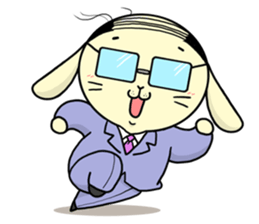Business Man of the rabbit sticker #487966