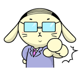 Business Man of the rabbit sticker #487969
