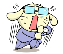 Business Man of the rabbit sticker #487970