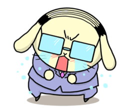 Business Man of the rabbit sticker #487974