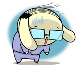 Business Man of the rabbit sticker #487975