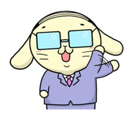 Business Man of the rabbit sticker #487976