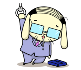Business Man of the rabbit sticker #487980
