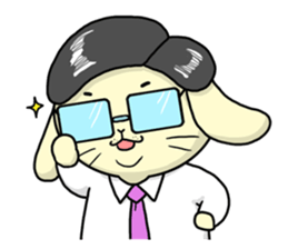 Business Man of the rabbit sticker #487981