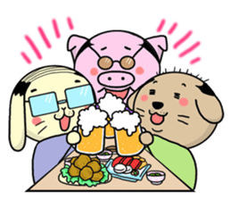 Business Man of the rabbit sticker #487984