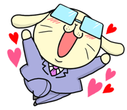 Business Man of the rabbit sticker #487987