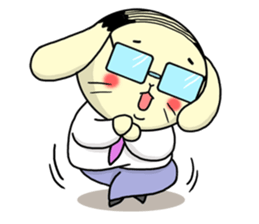 Business Man of the rabbit sticker #487988