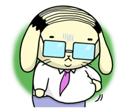 Business Man of the rabbit sticker #487990