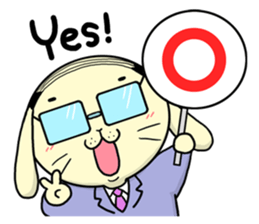 Business Man of the rabbit sticker #487992