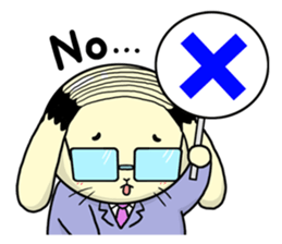 Business Man of the rabbit sticker #487993