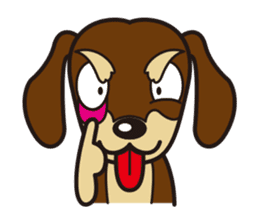 Dog Stamp vol.3 Dachshund sticker #488156