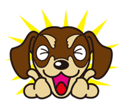 Dog Stamp vol.3 Dachshund sticker #488160