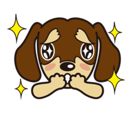 Dog Stamp vol.3 Dachshund sticker #488162