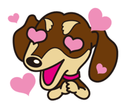 Dog Stamp vol.3 Dachshund sticker #488164