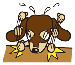 Dog Stamp vol.3 Dachshund sticker #488172