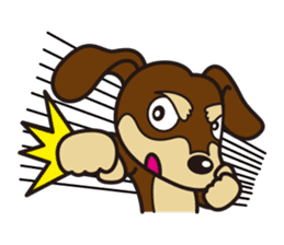 Dog Stamp vol.3 Dachshund sticker #488176