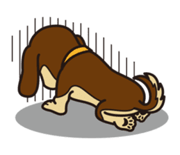 Dog Stamp vol.3 Dachshund sticker #488178