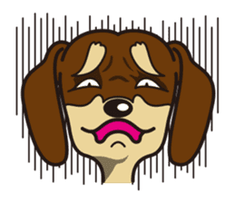 Dog Stamp vol.3 Dachshund sticker #488183