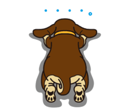 Dog Stamp vol.3 Dachshund sticker #488191