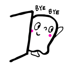 Pretty ghost sticker #488275