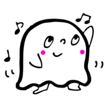 Pretty ghost sticker #488277