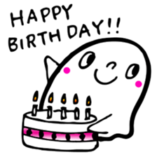 Pretty ghost sticker #488279