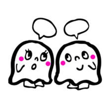 Pretty ghost sticker #488280