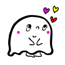 Pretty ghost sticker #488281