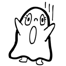 Pretty ghost sticker #488282