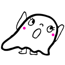Pretty ghost sticker #488283