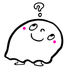 Pretty ghost sticker #488286